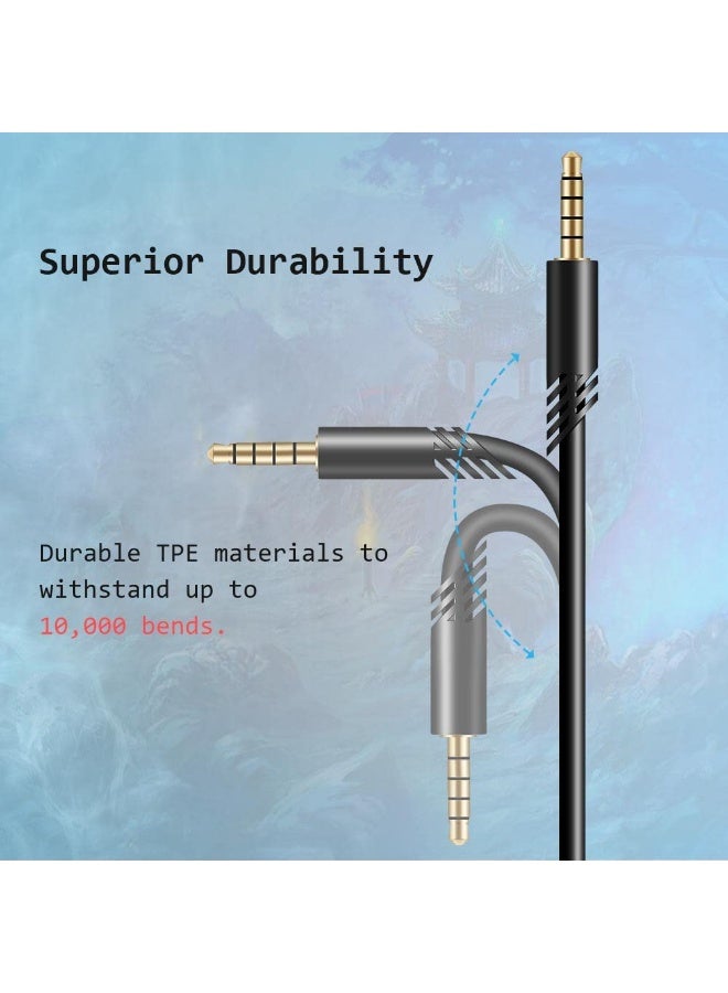 [2 Meter Replacement for Astro A10 A40 Inline Volume Control Cable Cord, Audio Gaming Wire Compatible with Astro A10 A40 Headsets (Volume Control Function, TPE) - Image 5